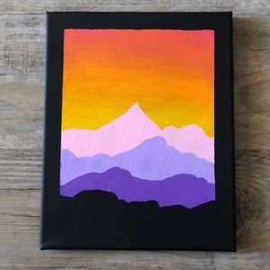 Mountain Range Painting